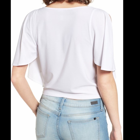 LEITH Ruffle Sleeve Flutter Top - S - Picture 5 of 10